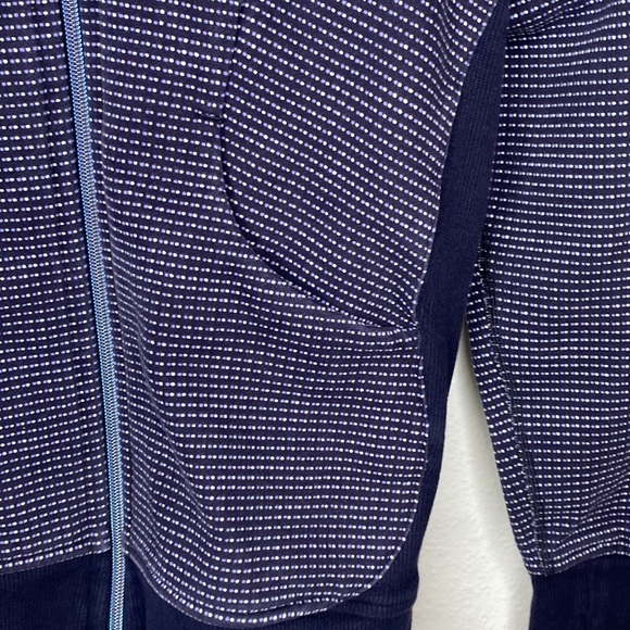 Lululemon 4 Scuba Hoodie III Double Dot Naval Blue Lullaby Naval Blue Zip Jacket - Picture 9 of 14